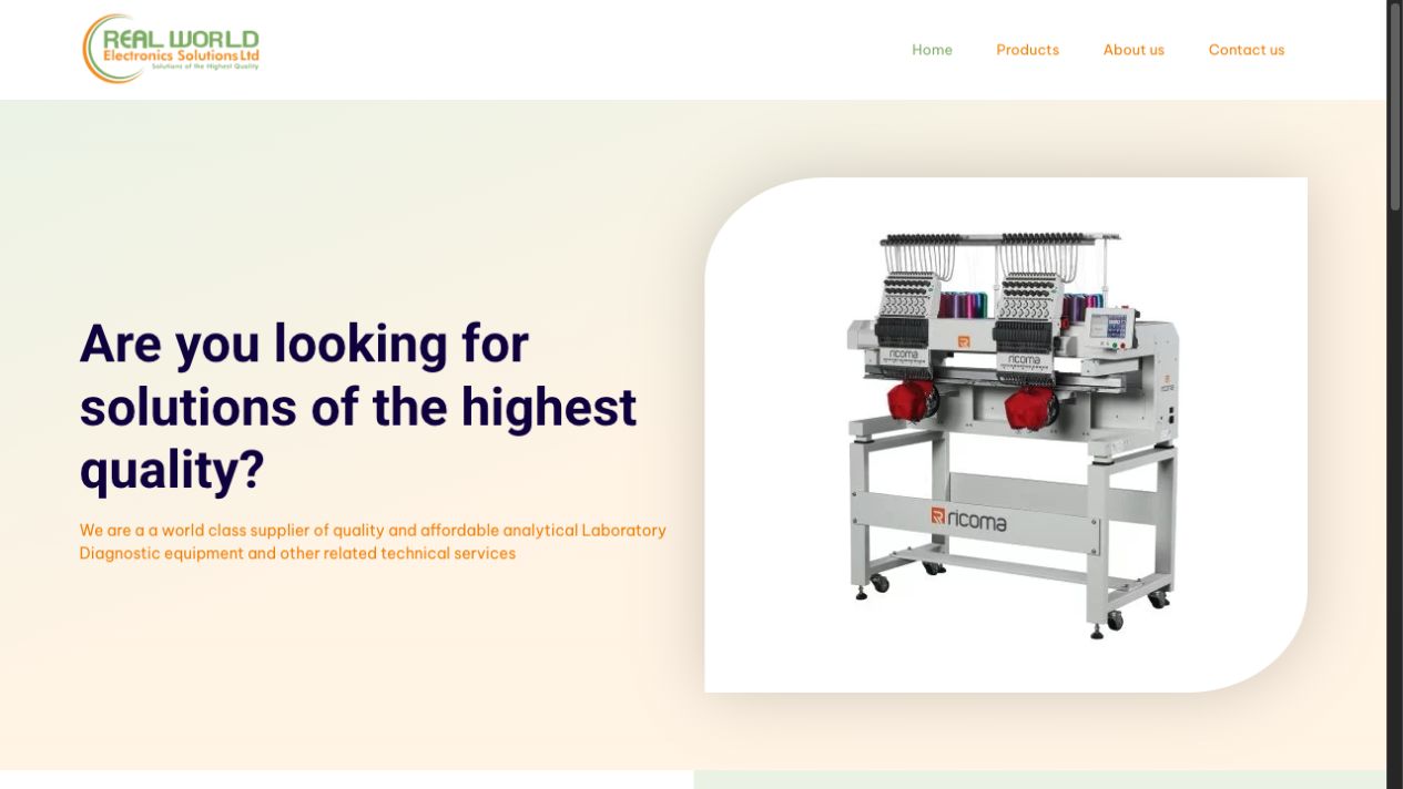 Real World Electronics website